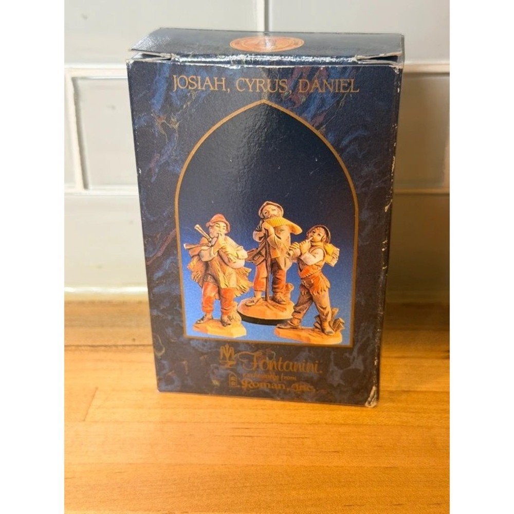 Fontanini Nativity Josiah Cyrus Daniel Musicians Set 2.5" Elio Simonetti 50174